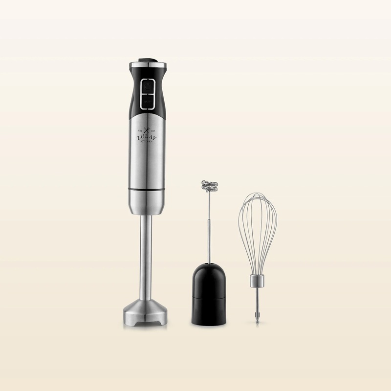 ImmersionBlender500WStainlessSteelWhisk&FrotherAttachments8Speed