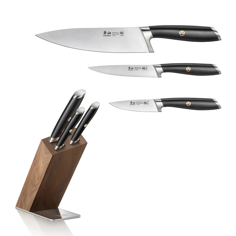 LSeries4-PieceKnifeBlockSet,ForgedGermanSteel
