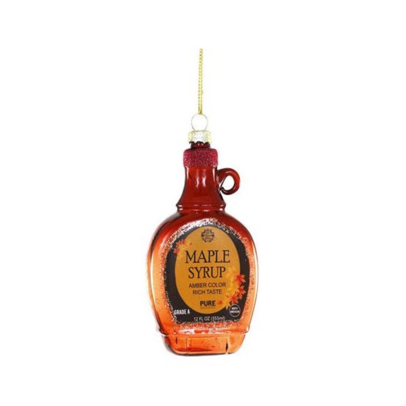 MapleSyrupBottleGlassOrnament