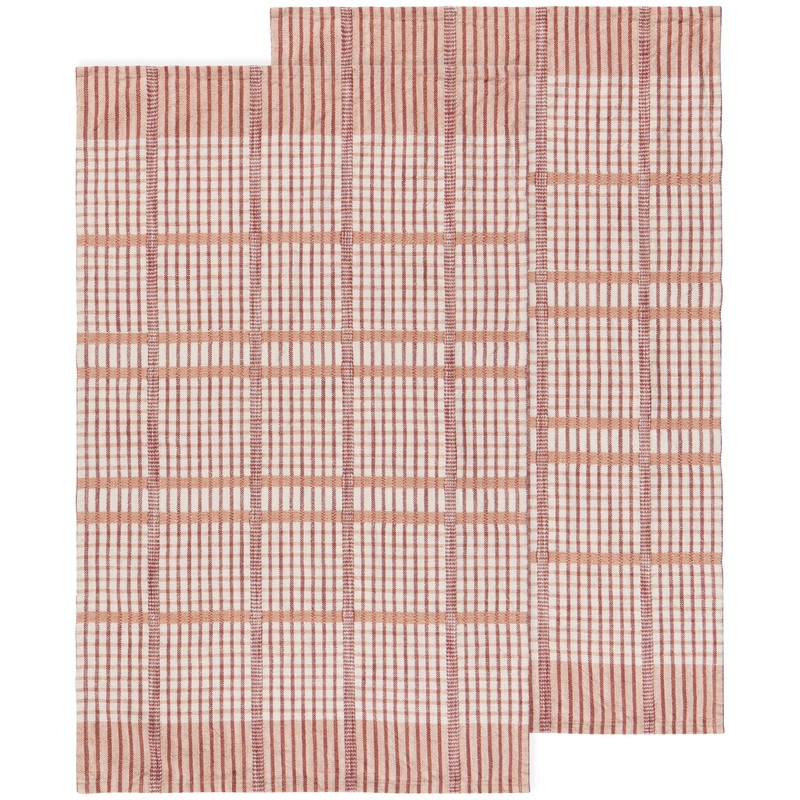BisqueFinleyCheckDishtowelsSet2