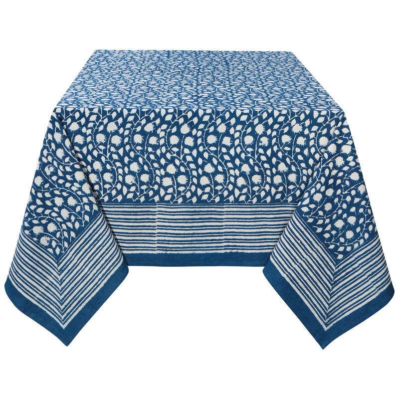VinebloomBlockPrintTablecloth90x60"