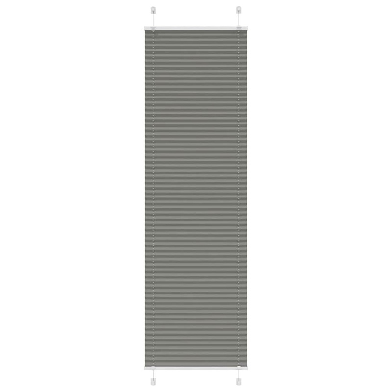 Store pliss anthracite 65x200 cm largeur du tissu 64,4 cm