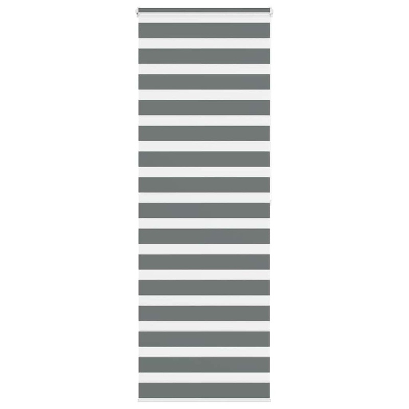 Store zbre gris fonc largeur du tissu 85,9 cm polyester