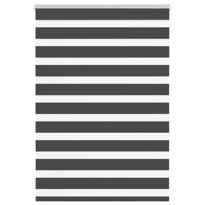 Store zbre noir 110x150 cm largeur du tissu 105,9 cm polyester