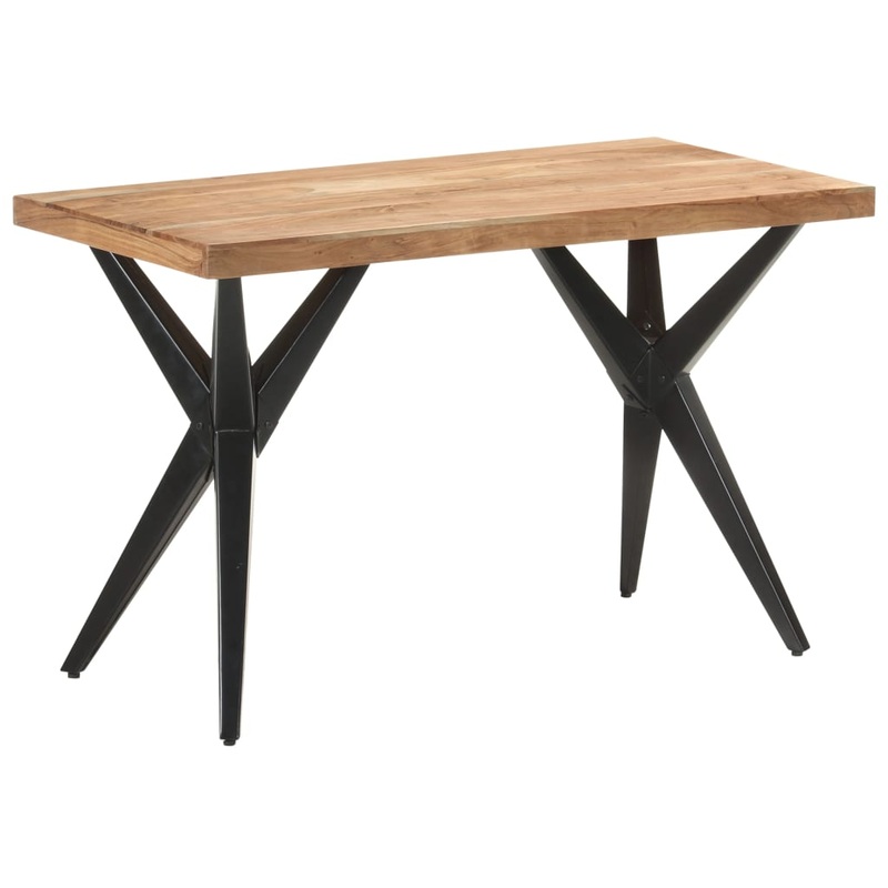 Table de salle  manger 120x60x76 cm Bois solide d'acacia