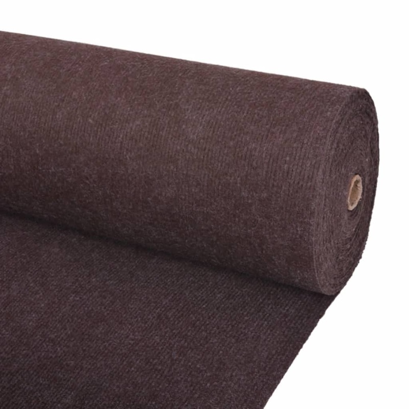 Tapis stri pour exposition 1,2x20 m Marron
